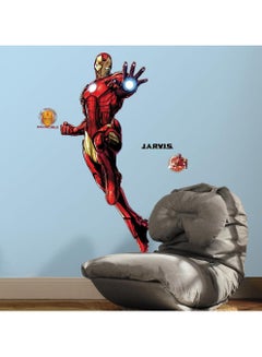 Buy Iron Man Giant Peel And Stick Wall Decals With Glow in UAE