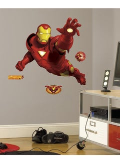 Buy Iron Man Giant Wall Decals Red in UAE