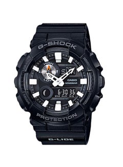Buy Men's Round Shape Rubber Strap Analog & Digital Wrist Watch - Black - GAX-100B-1ADR in UAE