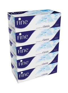 Buy Pack Of 5 Classic Facial Tissue White in UAE