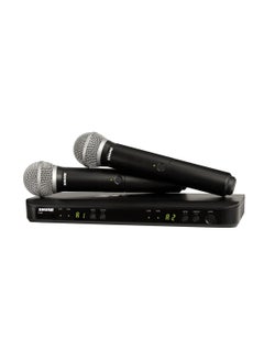 Buy Dual Handheld Wireless Microphone System BLX288UK/SM58X-K14 Black in Saudi Arabia