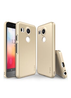 Buy Slim Premium Case Cover For LG Nexus 5X Gold in UAE