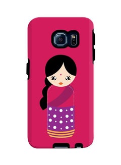 Buy Premium Dual Layer Tough Case Cover Gloss Finish for Samsung Galaxy S6 Edge Indian Doll in UAE