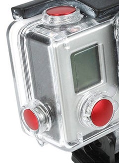 Buy Aluminum Anodized Color Button Set For GoPro 3 Plus Housing Red in UAE