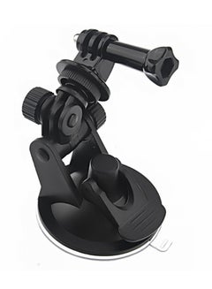 Buy Mini Car Suction Cup Base Holder Tripod Mount Adapter For GoPro HERO 5 4 3 SJCAM Action Camera Black in UAE