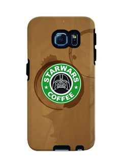 Buy Premium Dual Layer Tough Case Cover Gloss Finish for Samsung Galaxy S6 Edge Starwars Coffee in UAE