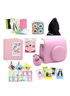 Buy 7-In-1 Accessories Set For Fujifilm Mini 8 Camera Pink in Saudi Arabia