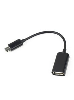 اشتري كابل OTG مايكرو USB أسود في الامارات