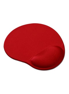 Buy Soft Gel Mousepad With Wrist Rest Red in Egypt