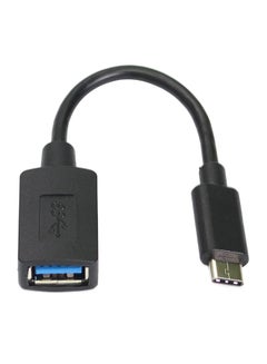 Buy Type-C Male To USB Type A Female Adapter Cable Black in Saudi Arabia