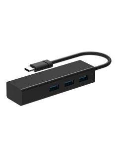 Buy Type-C 4-Port USB Hub Black in UAE