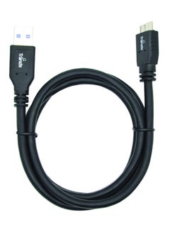 اشتري كابل USB من USB 3.0 ذكر إلى مايكرو B ذكر أسود في الامارات