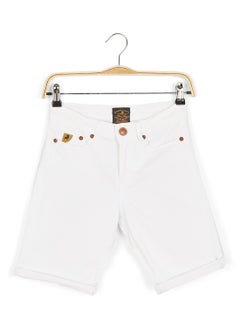 Buy Stretchable Shorts White in UAE