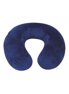 Buy Travel Neck Pillow Memory Foam Blue in UAE