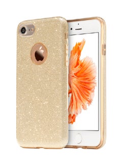 Buy Silicone Slim Case Cover For iPhone 8 Plus/iPhone 7 Plus Gold in Saudi Arabia