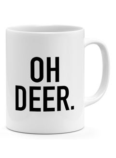 Buy Oh Deer - Coffee Mug White in UAE