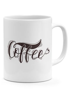 Buy Ceramic Coffee Mug White 11ounce in UAE
