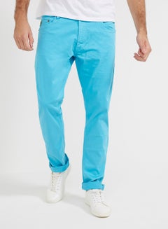Buy Slim Fit Pants Blue in UAE