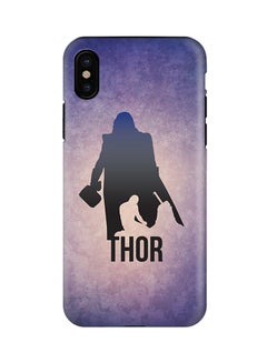 Buy Polycarbonate Dual Layer Tough Case Cover Matte Finish For Apple iPhone X Thor vs Thor in UAE