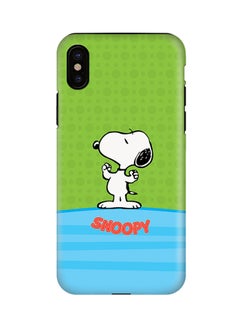 Buy Polycarbonate Dual Layer Tough Case Cover Matte Finish For Apple iPhone X Snoopy 4 in UAE