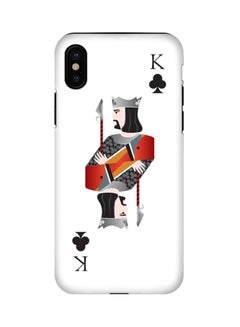 Buy Polycarbonate Dual Layer Tough Case Cover Matte Finish For Apple iPhone X King of Clubs in UAE