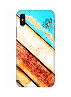 Buy Polycarbonate Slim Snap Case Cover Matte Finish For Apple iPhone X Wooden Pier in UAE