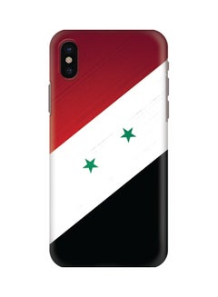 Buy Polycarbonate Slim Snap Case Cover Matte Finish For Apple iPhone X Flag of Syria in UAE