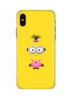 Buy Polycarbonate Slim Snap Case Cover Matte Finish For Apple iPhone X Girly Minion 2 in UAE