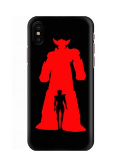 Buy Polycarbonate Slim Snap Case Cover Matte Finish For Apple iPhone X Grendizer Black in UAE