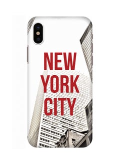 Buy Polycarbonate Slim Snap Case Cover Matte Finish For Apple iPhone X New York Skyscraper in Saudi Arabia