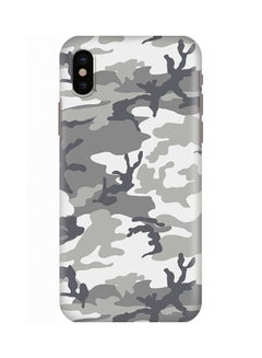 Buy Polycarbonate Slim Snap Case Cover Matte Finish For Apple iPhone X Artic Camo in UAE