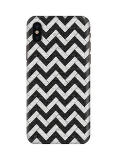 Buy Polycarbonate Slim Snap Case Cover Matte Finish For Apple iPhone X Chevron Tiles in UAE