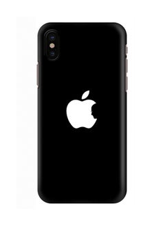 Buy Polycarbonate Slim Snap Case Cover Matte Finish For Apple iPhone X Steve's Apple Black in UAE