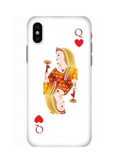 Buy Slim Snap Case Cover Matte Finish For Apple iPhone X Queen of Hearts in UAE