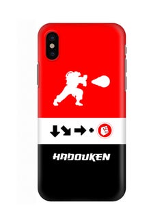 Buy Polycarbonate Slim Snap Case Cover Matte Finish For Apple iPhone X Hadouken in UAE