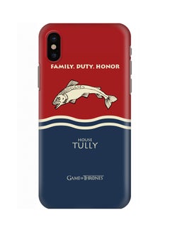 Buy Slim Snap Case Cover Matte Finish For Apple iPhone X GOT House Tully in UAE