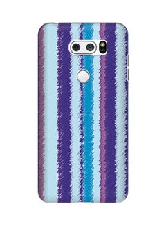 Buy Polycarbonate Slim Snap Case Cover Matte Finish For LG V30 Lines of Violet in UAE