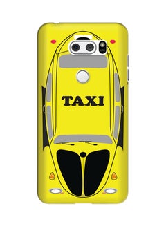 Buy Polycarbonate Slim Snap Case Cover Matte Finish For LG V30 Yellow Taxi in UAE