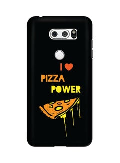 Buy Polycarbonate Slim Snap Case Cover Matte Finish For LG V30 I Love Pizza Black in UAE