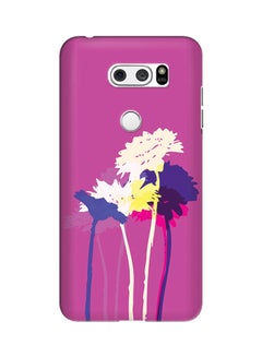 Buy Polycarbonate Slim Snap Case Cover Matte Finish For LG V30 Bleeding Flowers Pink in UAE