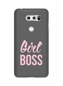 Buy Polycarbonate Slim Snap Case Cover Matte Finish For LG V30 Girl Boss Grey in UAE