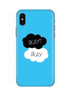 Buy Polycarbonate Slim Snap Case Cover Matte Finish For Apple iPhone X Okay Okay in UAE