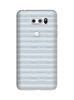 Buy Polycarbonate Slim Snap Case Cover Matte Finish For LG V30 Shaky Lines in UAE