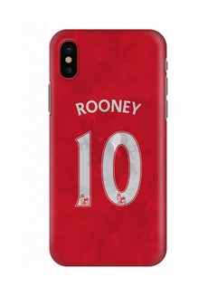 Buy Polycarbonate Slim Snap Case Cover Matte Finish For Apple iPhone X Rooney Jersey in Saudi Arabia