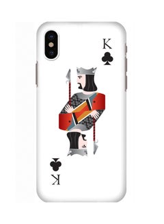 Buy Slim Snap Case Cover Matte Finish For Apple iPhone X King of Clubs in UAE