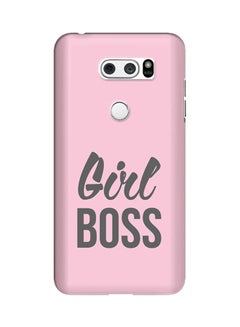 Buy Polycarbonate Slim Snap Case Cover Matte Finish For LG V30 Girl Boss Pink in UAE
