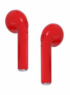 Buy i7 TWS True Wireless Headphones Red in Saudi Arabia