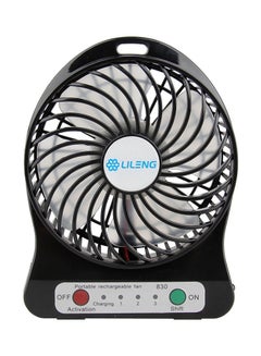 Buy 3 Gear Speed Mini Portable USB Palm Leaf Fan 261.54607135.17 Black in Saudi Arabia