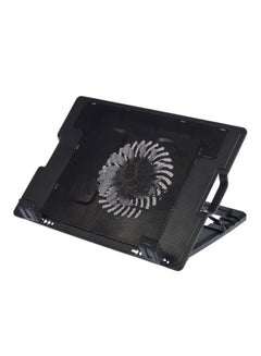 Buy 2 USB Port Cooling Fan Pad Stand With LED For Laptop Black in Egypt
