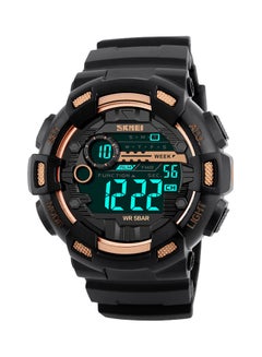 اشتري ساعة يد رقمية مقاومة للماء طراز SK1243-GD للرجال في الامارات